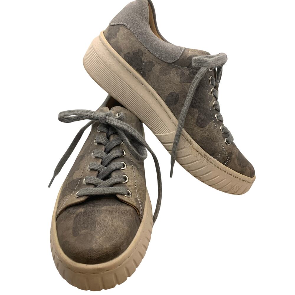 Sofft Gray Camo Sneakers Women's Size 8